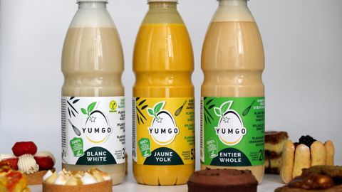 conserver au frais, les bouteilles de 1 litre de Yumgo équivalent à 32 blancs d’œufs (Yumgo blanc), 52 jaunes (Yumgo jaune) et 20 œufs entiers (Yumgo entier). conserver au frais, les bouteilles de 1 litre de Yumgo équivalent à 32 blancs d’œufs (Yumgo blanc), 52 jaunes (Yumgo jaune) et 20 œufs entiers (Yumgo entier).
